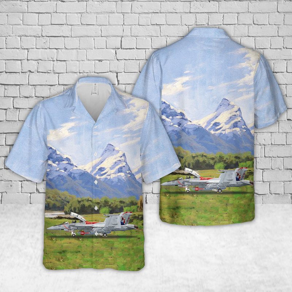 Us Navy Hawaiian Shirt, US Navy FA-18F-28-MC Super Hornet Of Strike Fighter Squadron 102 (VFA-102) Diamondbacks Hawaiian Shirt