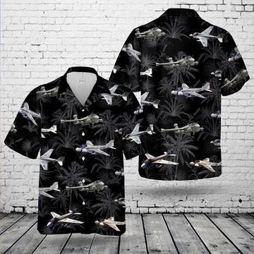 Us Navy Hawaiian Shirt, US Navy Grumman A-6 Intruder Hawaiian Shirt, Military Hawaiian Shirt