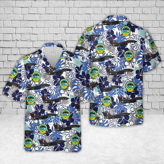 Us Navy Hawaiian Shirt, US Navy Grumman F-14 Tomcat of VX-9 The Vampires Hawaiian Shirt, Military Hawaiian Shirt