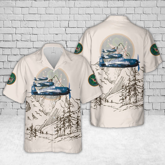 Us Navy Hawaiian Shirt, US Navy Grumman F6F-3 Hellcat VF-2 Rippers In WWII Hawaiian Shirt, Military Hawaiian Shirt