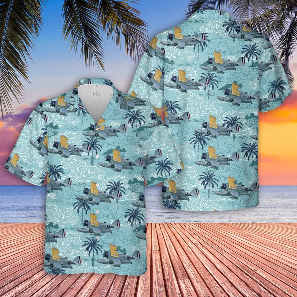 Us Navy Hawaiian Shirt, US Navy Grumman J2F Duck Hawaiian Shirt