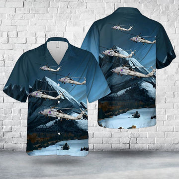 Us Navy Hawaiian Shirt, US Navy HSM-77 Saberhawks MH-60R Seahawk Hawaiian Shirt, Military Hawaiian Shirt