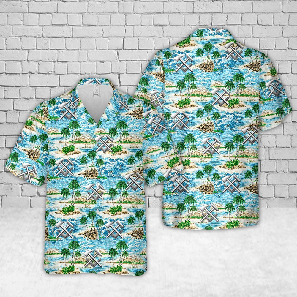 Us Navy Hawaiian Shirt, US Navy Hull maintenance technician Hawaiian Shirt, Military Hawaiian Shirt