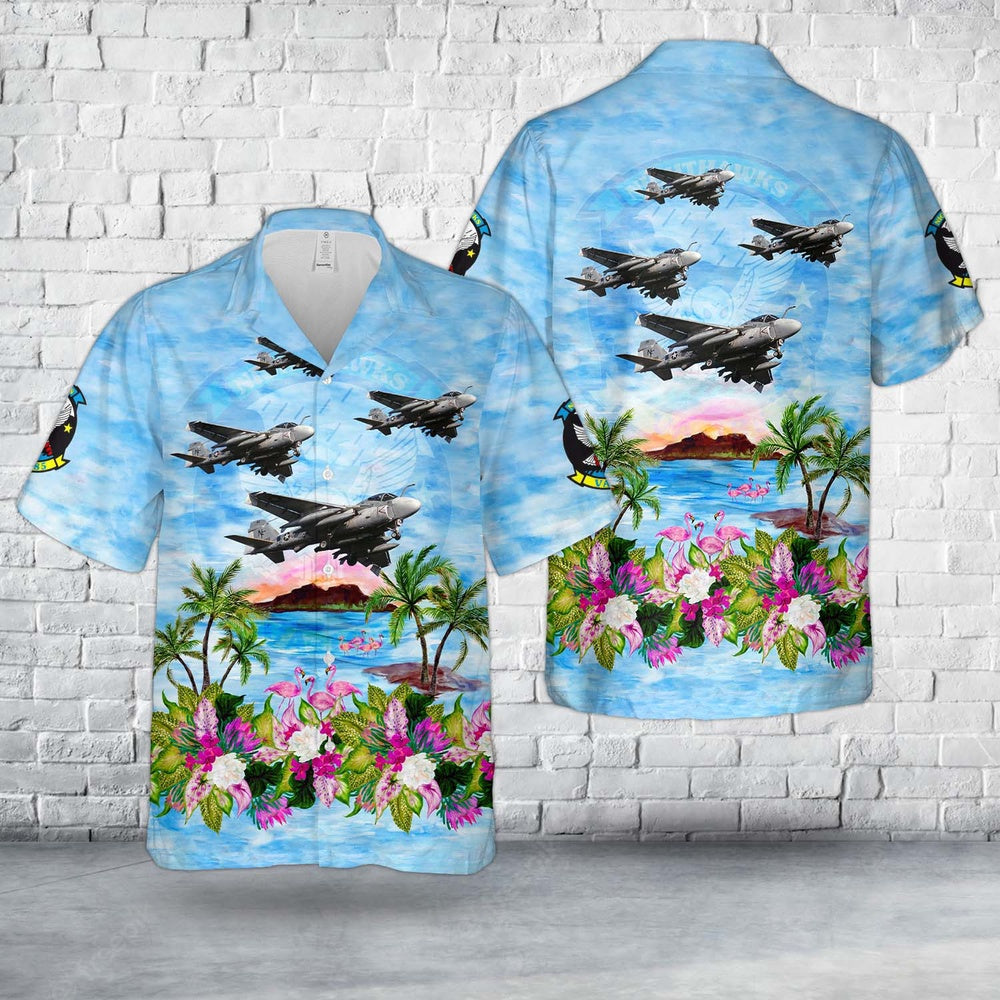 Us Navy Hawaiian Shirt, US Navy KA-6D Intruder Of VA-185 Hawaiian Shirt, Military Hawaiian Shirt