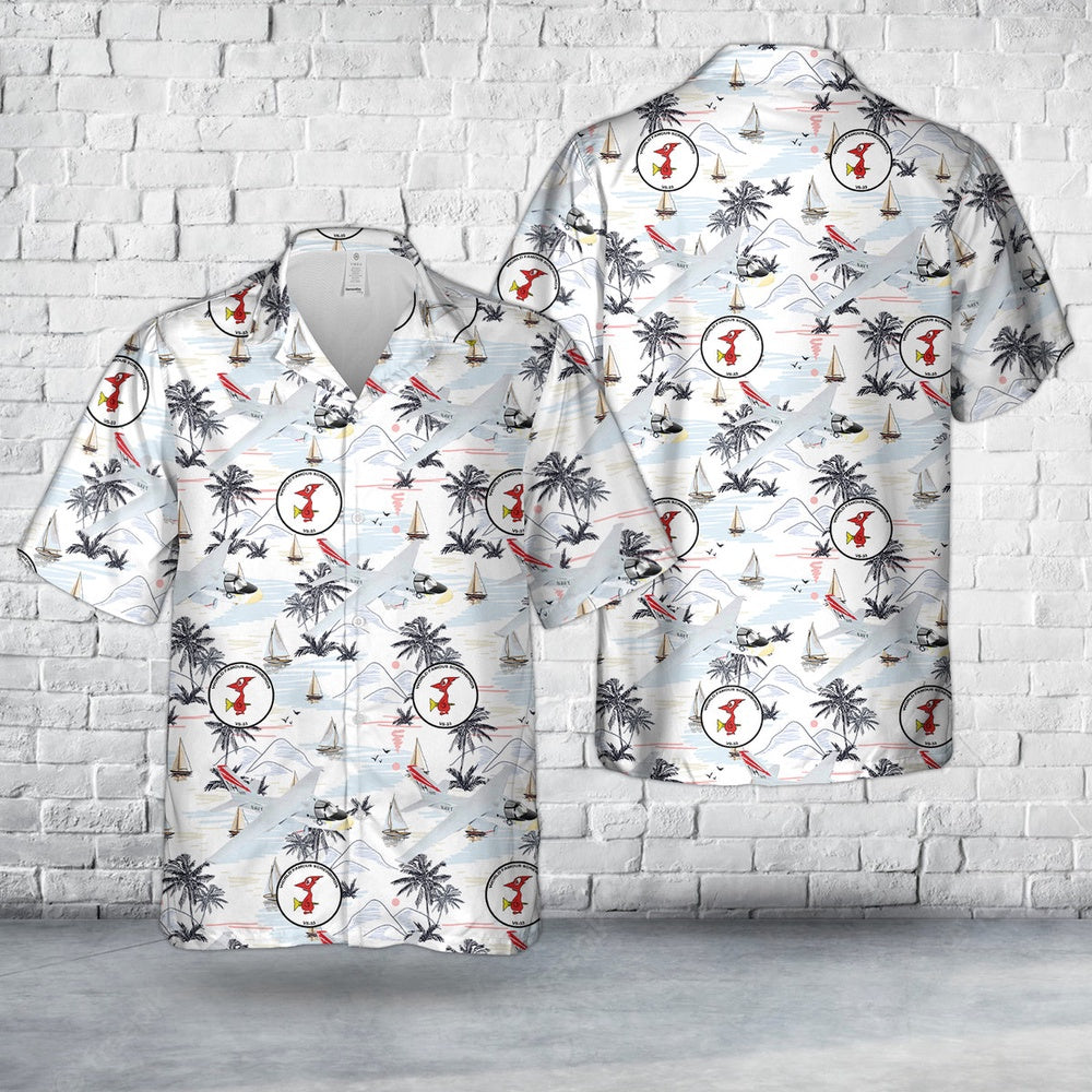 Us Navy Hawaiian Shirt, US Navy Lockheed Martin S-3A Viking Screwbirds VS-33 (1983) Hawaiian Shirt, Military Hawaiian Shirt