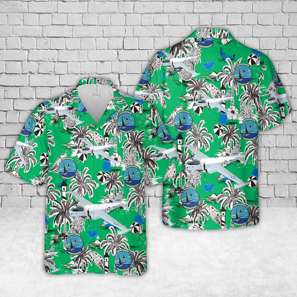 Us Navy Hawaiian Shirt, US Navy Lockheed Martin SP2H VP-7 Black Falcon 1968 Hawaiian Shirt, Military Hawaiian Shirt