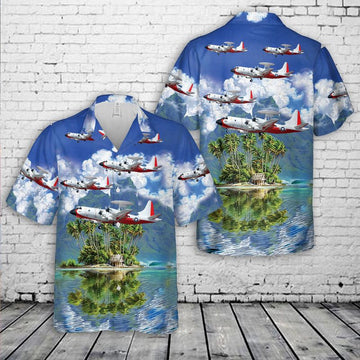 Us Navy Hawaiian Shirt, US Navy Lockheed NP-3D Orion Hawaiian Shirt, Military Hawaiian Shirt
