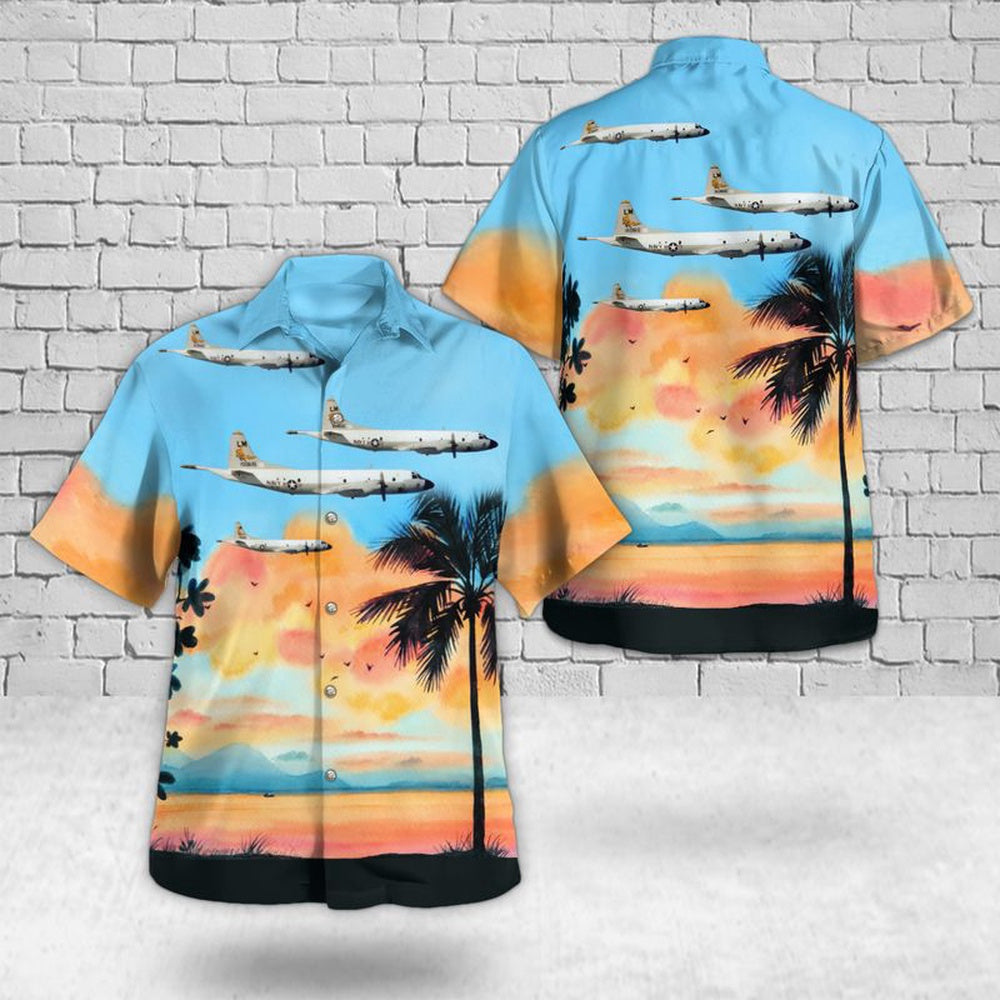 Us Navy Hawaiian Shirt, US Navy Lockheed P-3C Orion Of VP-44 (1951–1991) Hawaiian Shirt, Military Hawaiian Shirt