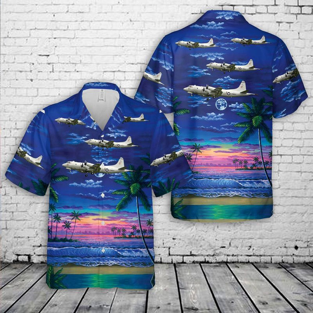 Us Navy Hawaiian Shirt, US Navy Lockheed P-3C Orion Of VP-47 Hawaiian Shirt, Military Hawaiian Shirt