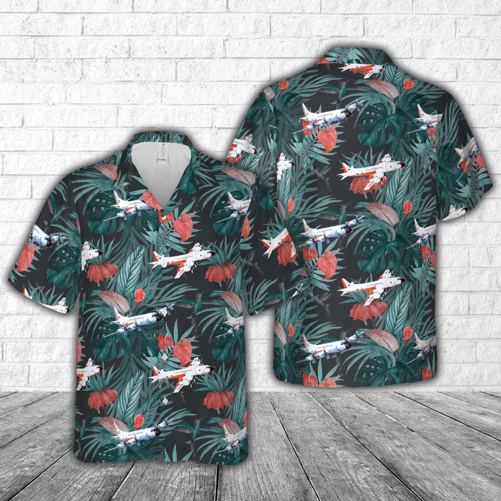 Us Navy Hawaiian Shirt, US Navy Lockheed P-3D Orion 150500 Hawaiian Shirt, Military Hawaiian Shirt