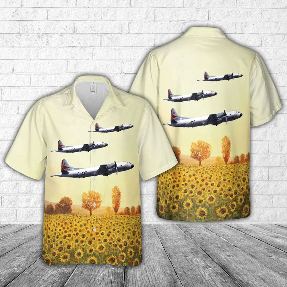 Us Navy Hawaiian Shirt, US Navy Lockheed P-3 Orion, VP-19 Hawaiian Shirt, Military Hawaiian Shirt