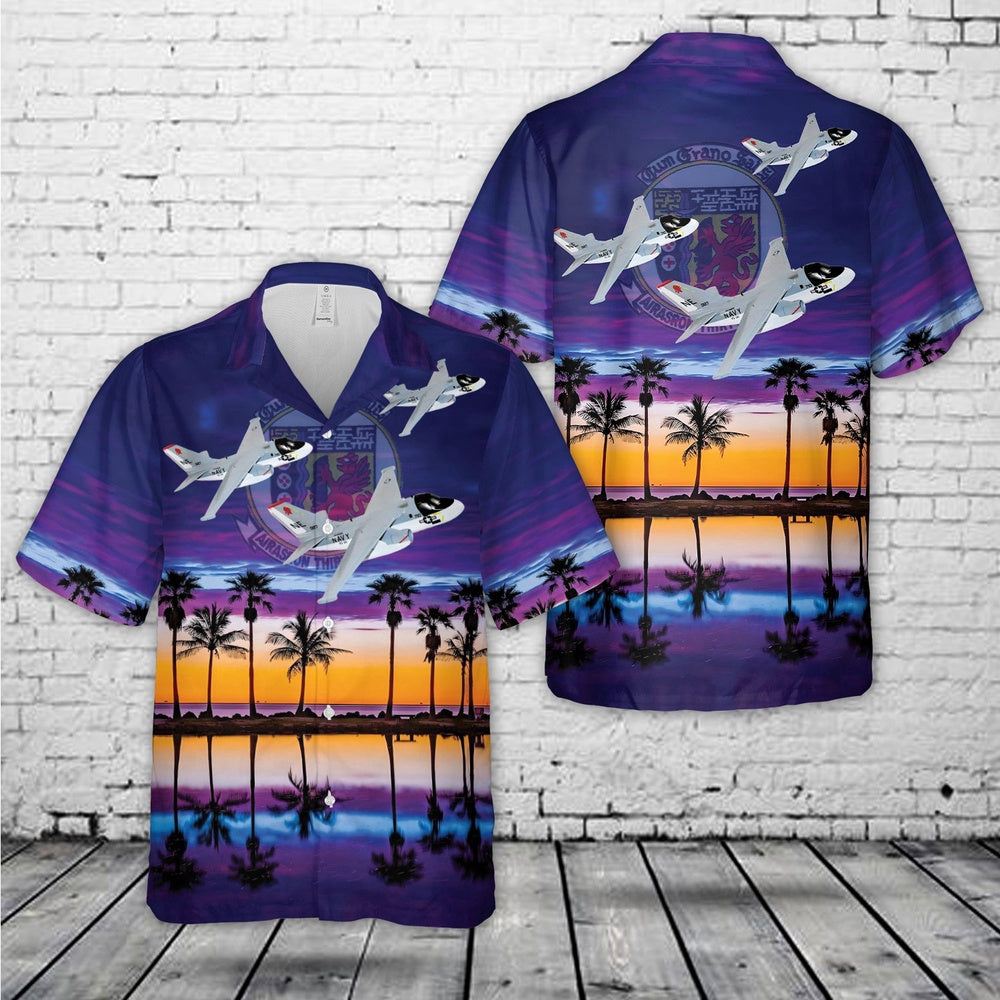 Us Navy Hawaiian Shirt, US Navy Lockheed S-3A Viking Of VS-38 Red Griffins Hawaiian Shirt, Military Hawaiian Shirt