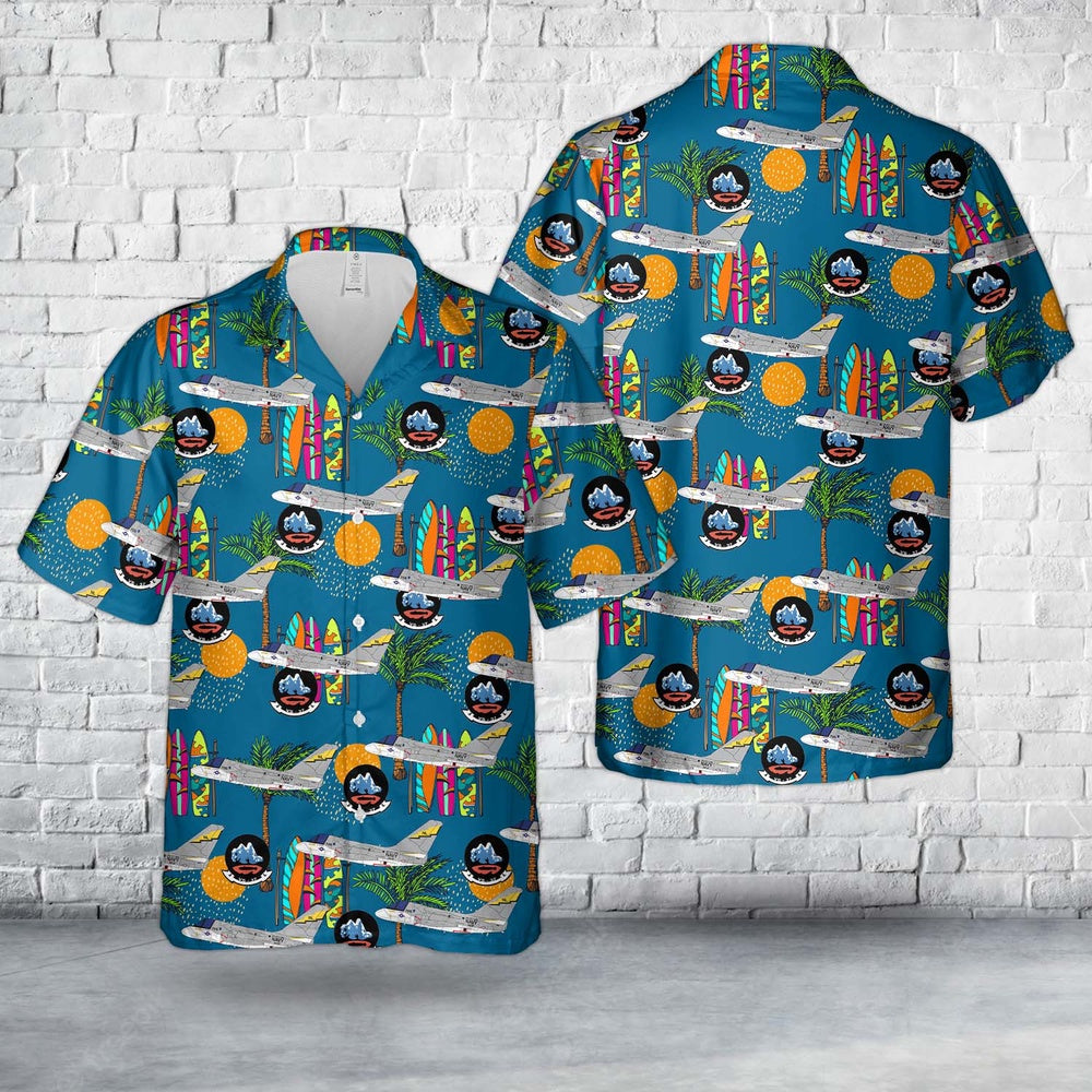 Us Navy Hawaiian Shirt, US Navy Lockheed S-3B Viking BuNo 160601 NL705 USS Kitty Hawk VS-37 Hawaiian Shirt