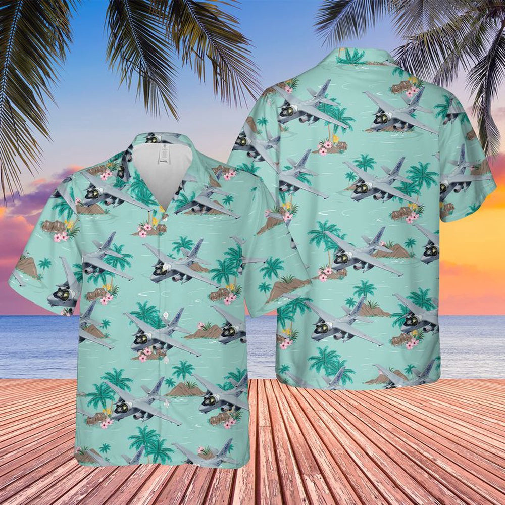 Us Navy Hawaiian Shirt, US Navy Lockheed S-3B Viking Navy One Of VS-35 Blue Wolves Hawaiian Shirt, Military Hawaiian Shirt
