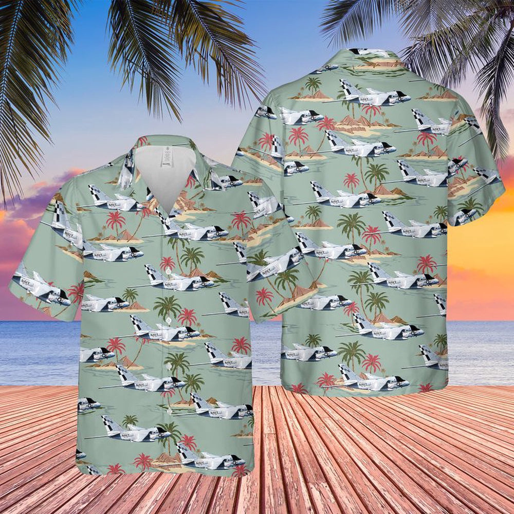 Us Navy Hawaiian Shirt, US Navy Lockheed S-3 Viking Of VS-32 Maulers Hawaiian Shirt, Military Hawaiian Shirt