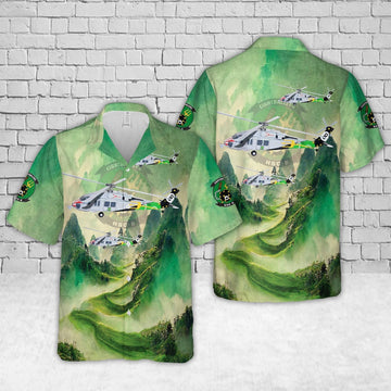 Us Navy Hawaiian Shirt, US Navy MH-60S Armed Helo Of HSC-8 Eightballers Hawaiian Shirt, Military Hawaiian Shirt