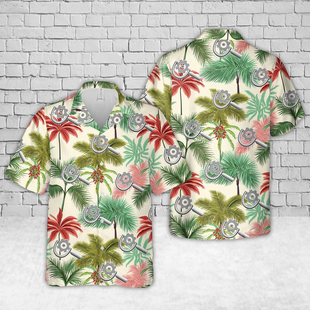 Us Navy Hawaiian Shirt, US Navy Machinery Repairman (MR) Hawaiian Shirt, Military Hawaiian Shirt