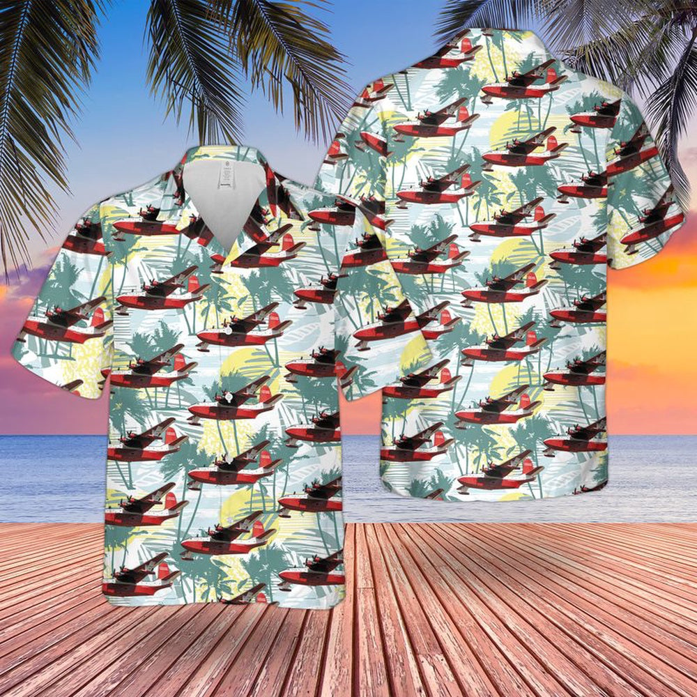 Us Navy Hawaiian Shirt, US Navy Martin JRM Mars Hawaiian Shirt, Military Hawaiian Shirt
