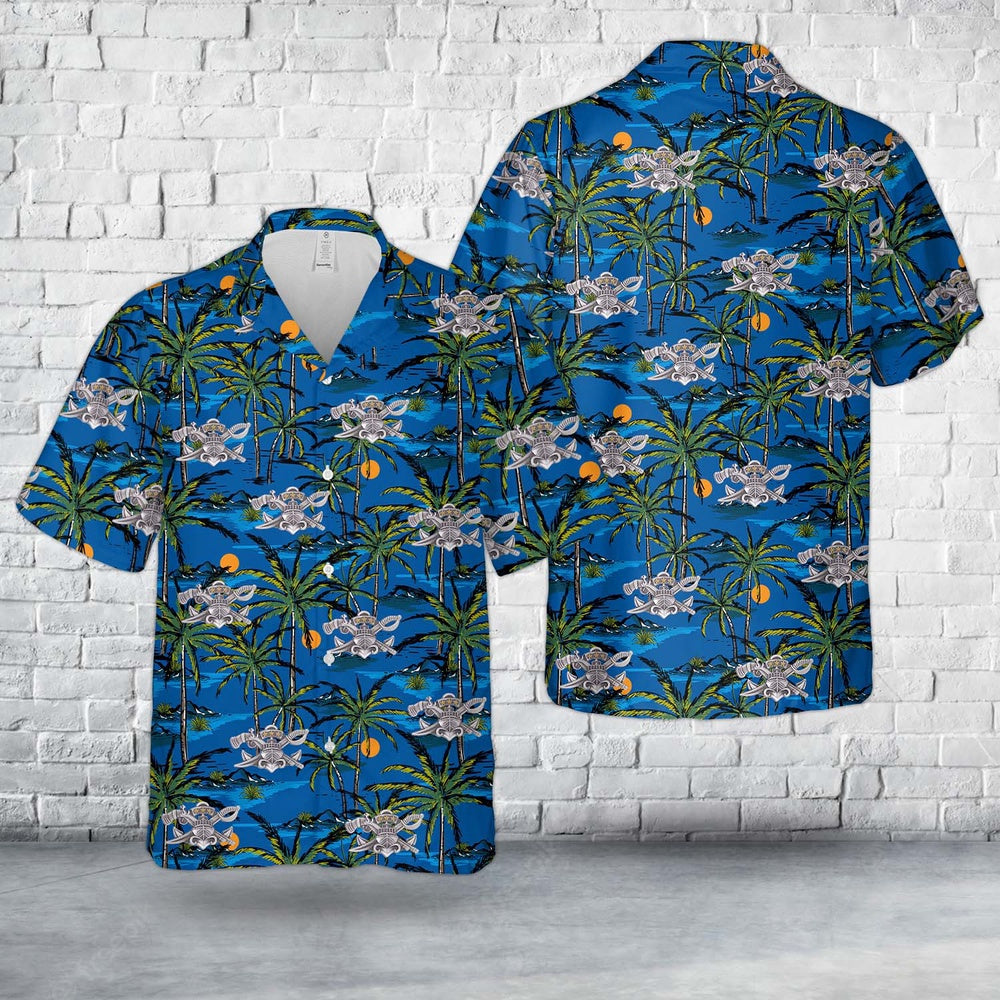 Us Navy Hawaiian Shirt, US Navy Master Special Warfare Combatant-Craft Crewman Badge Hawaiian Shirt, Military Hawaiian Shirt