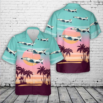 Us Navy Hawaiian Shirt, US Navy McDonnell F-4B Phantom II Of VF-84 Jolly Rogers Hawaiian Shirt