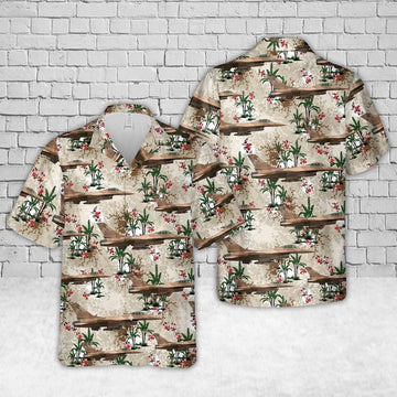 Us Navy Hawaiian Shirt, US Navy NSAWC - General Dynamics F-16A Block 15AM OCU Fighting Falcon Hawaiian Shirt, Military Hawaiian Shirt