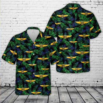 Us Navy Hawaiian Shirt, US Navy Naval Aviation Observer Badge Hawaiian Shirt, Military Hawaiian Shirt