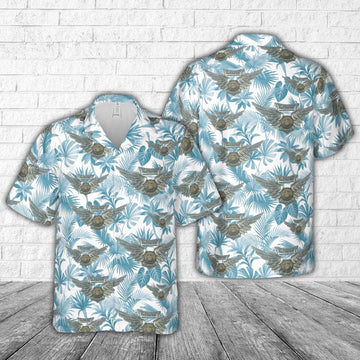Us Navy Hawaiian Shirt, US Navy Naval Combat Air Crew Wings with threee stars WW2 Hawaiian Shirt, Military Hawaiian Shirt