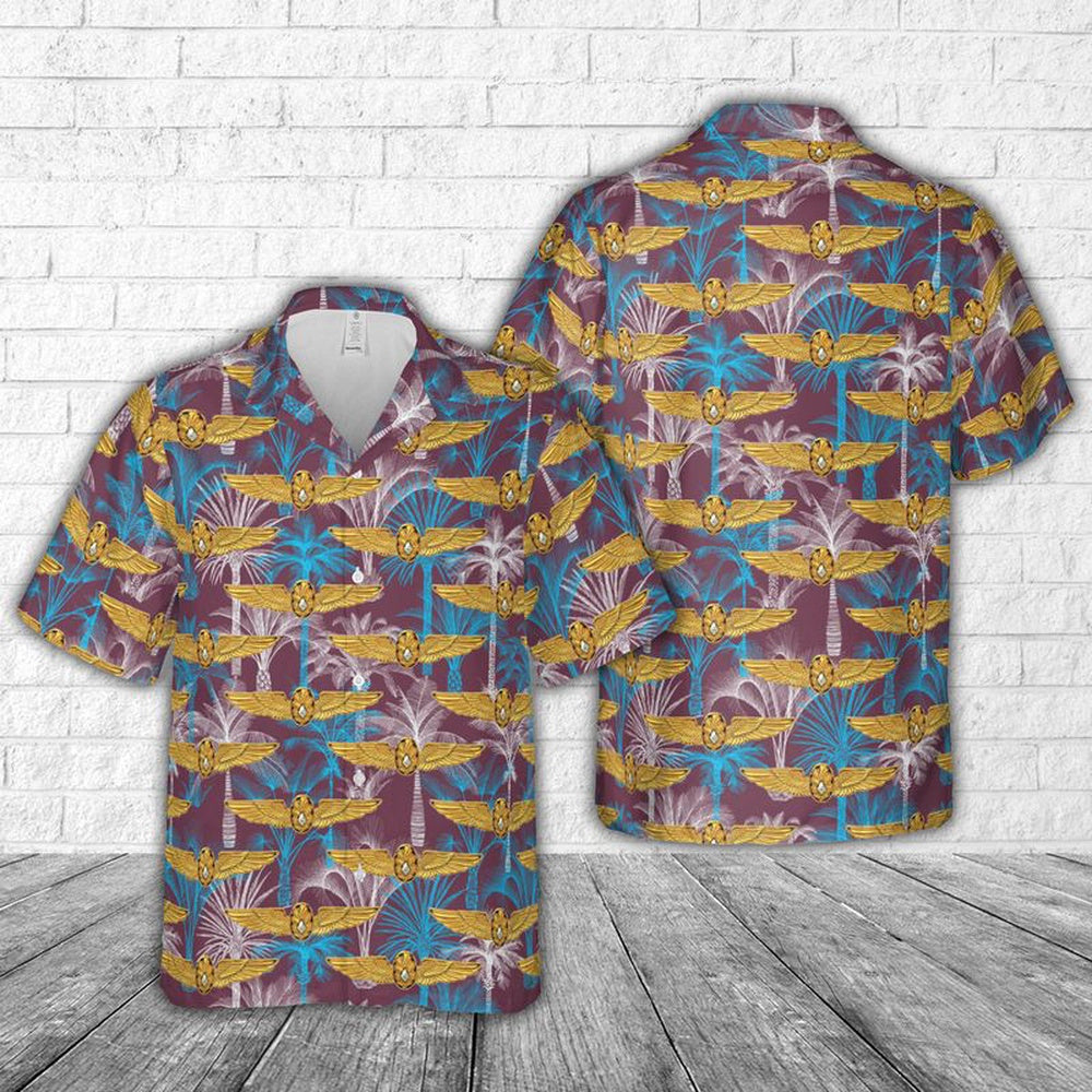 Us Navy Hawaiian Shirt, US Navy Naval Flight Surgeon Miniature Badge Hawaiian Shirt, Military Hawaiian Shirt