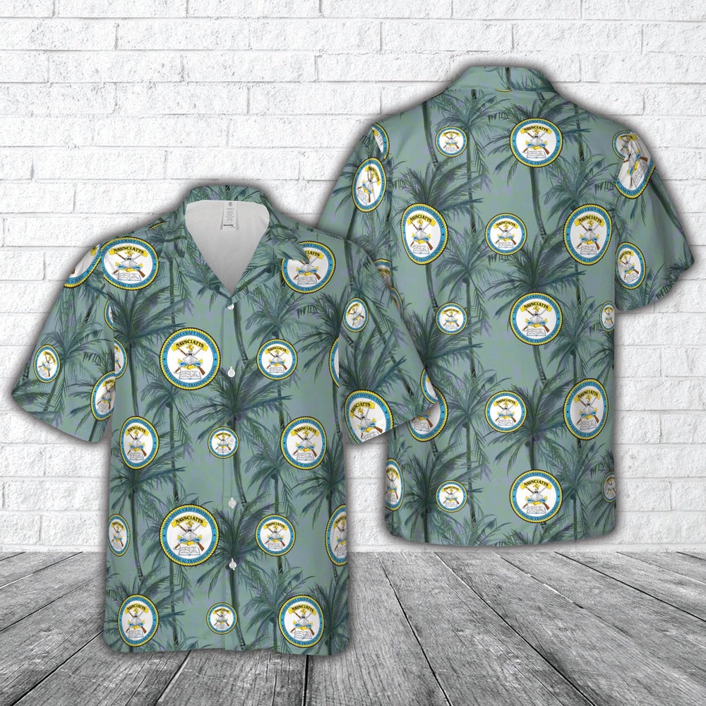 Us Navy Hawaiian Shirt, US Navy Naval Small Craft Instruction and Technical Training School (NAVSCIATTS) Hawaiian Shirt