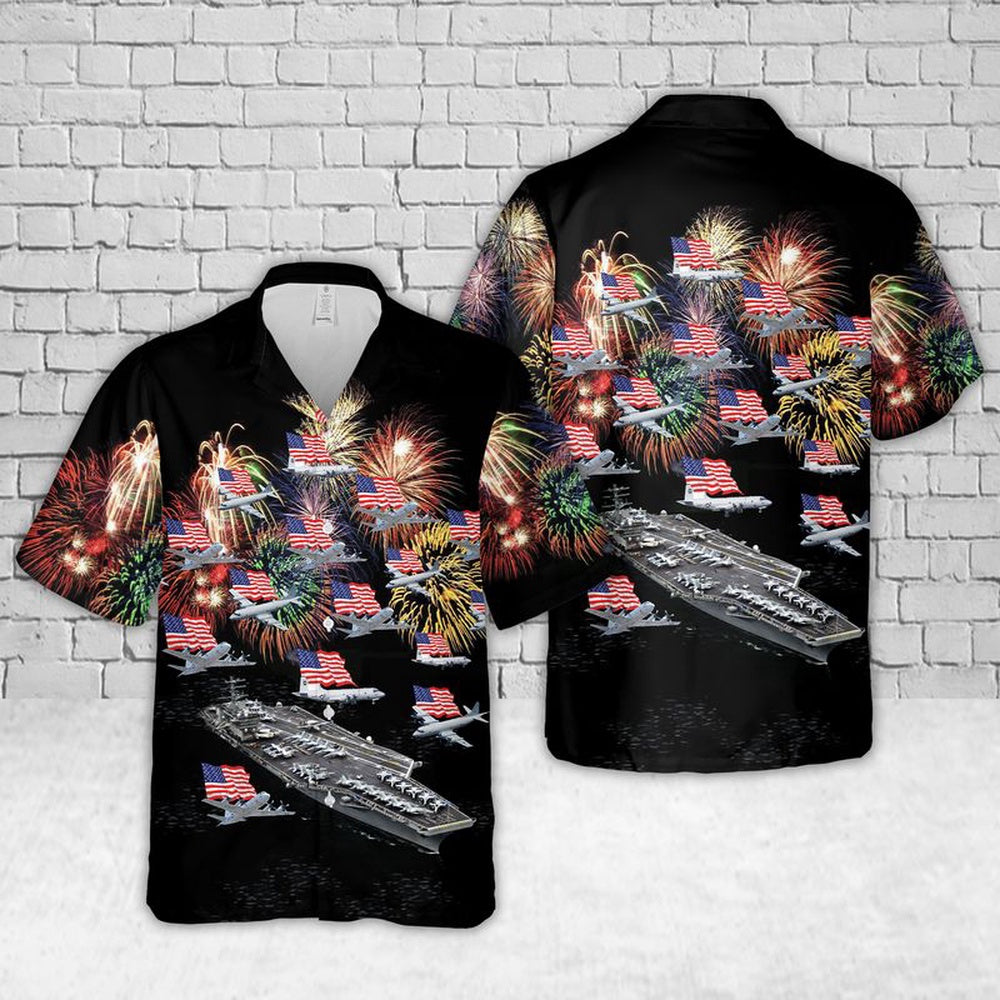 Us Navy Hawaiian Shirt, US Navy Nimitz Hawaiian Shirt, Military Hawaiian Shirt