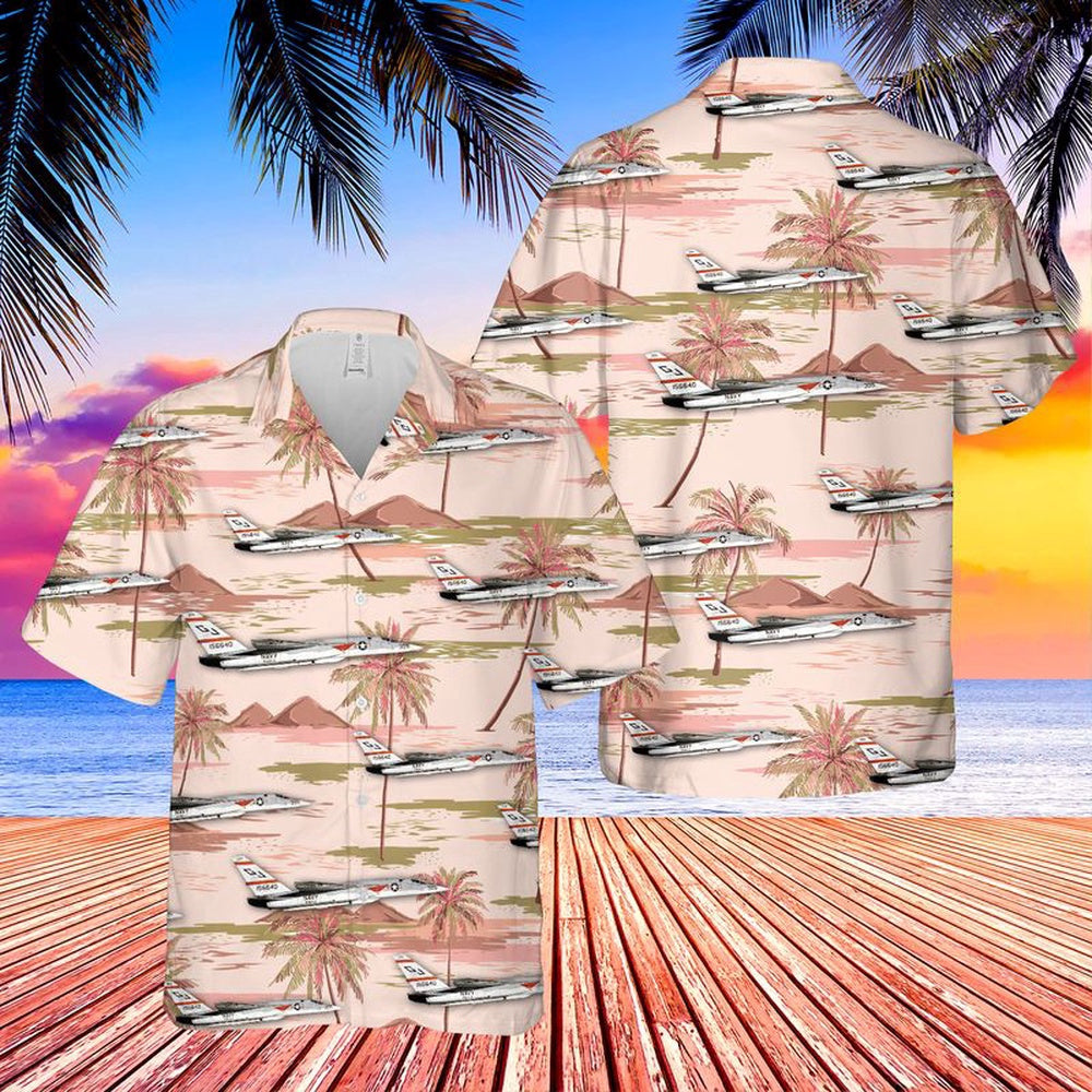 Us Navy Hawaiian Shirt, US Navy North American A-5 Vigilante Hawaiian Shirt, Military Hawaiian Shirt