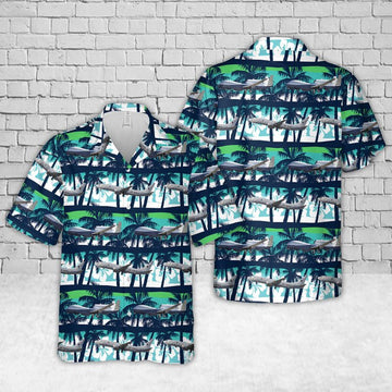 Us Navy Hawaiian Shirt, US Navy Northrop Grumman MQ-4C Triton And Boeing P-8A Poseidon Hawaiian Shirt