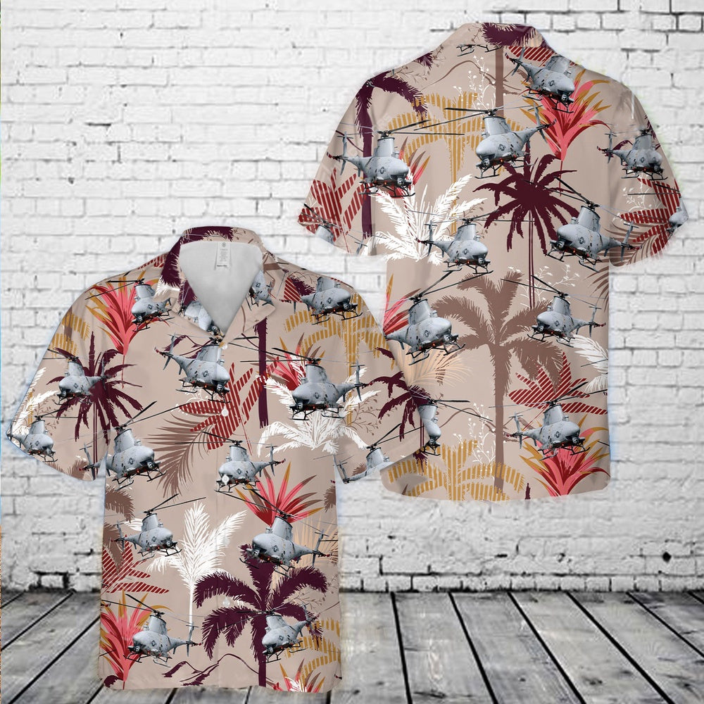 Us Navy Hawaiian Shirt, US Navy Northrop Grumman MQ-8 Fire Scout Hawaiian Shirt, Military Hawaiian Shirt
