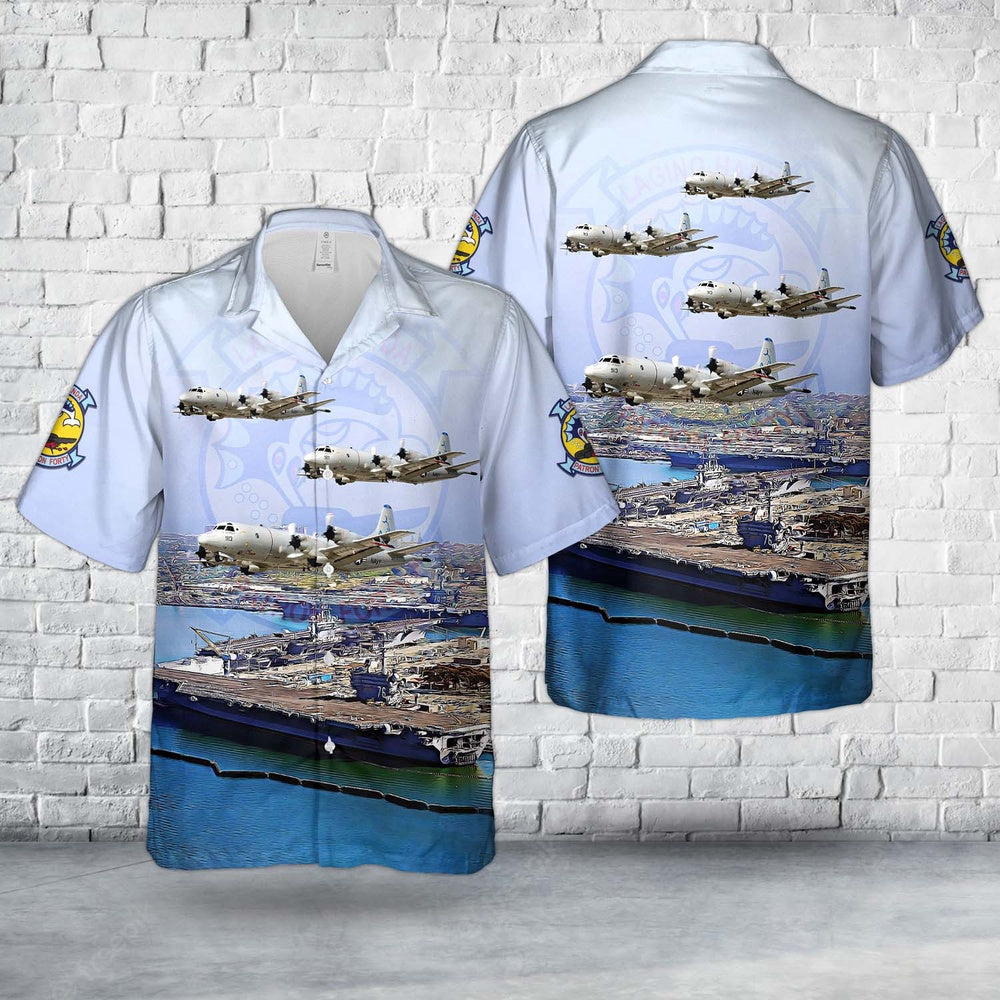 Us Navy Hawaiian Shirt, US Navy P-3C Orion VP-40 (1951-present) Fighting Marlins Hawaiian Shirt, Military Hawaiian Shirt