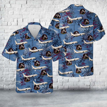 Us Navy Hawaiian Shirt, US Navy P-8A Poseidon Of Patrol Squadron 46 VP-46 Grey Knights Hawaiian Shirt, Military Hawaiian Shirt