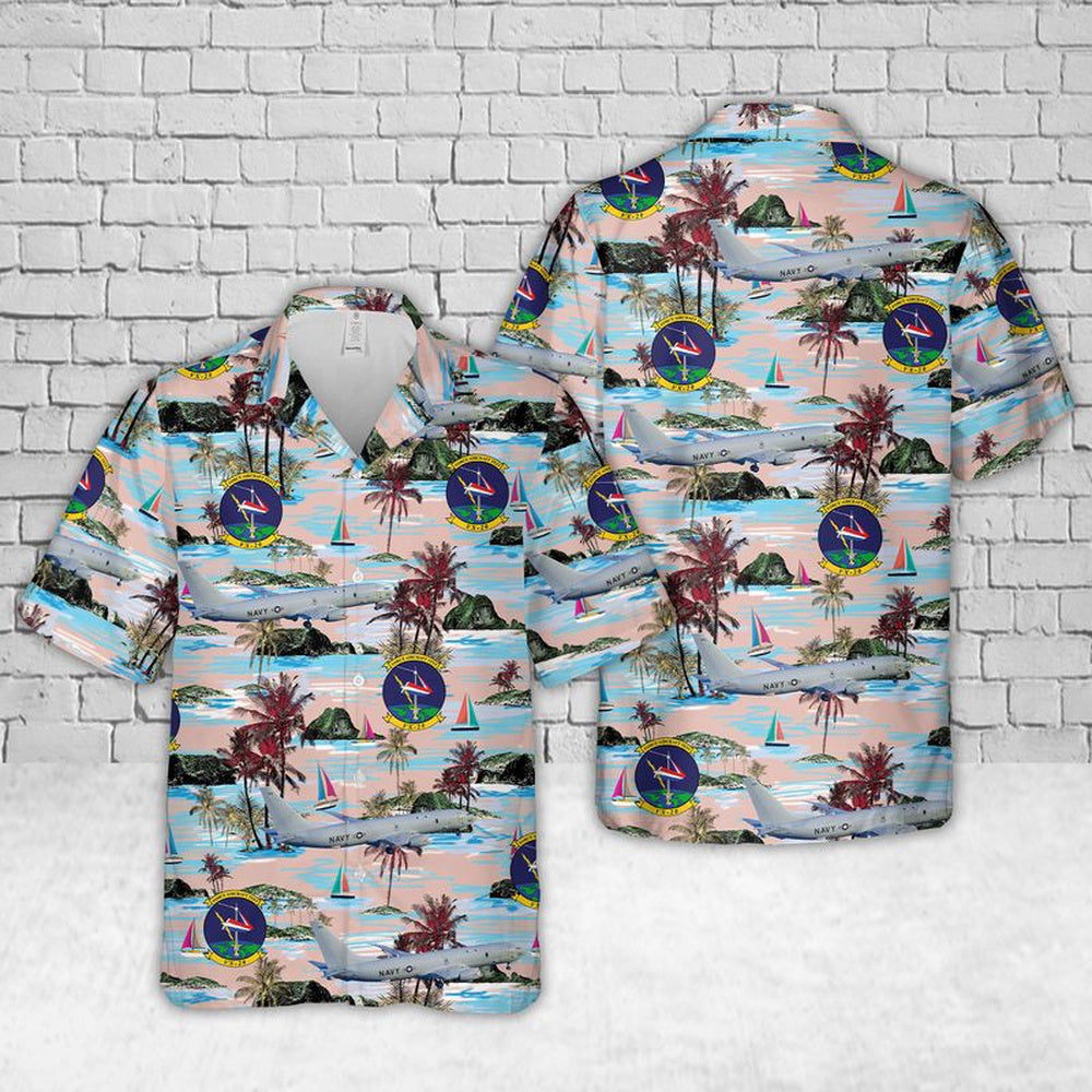 Us Navy Hawaiian Shirt, US Navy P-8A Poseidon VX-20 Squadron Hawaiian Shirt, Military Hawaiian Shirt