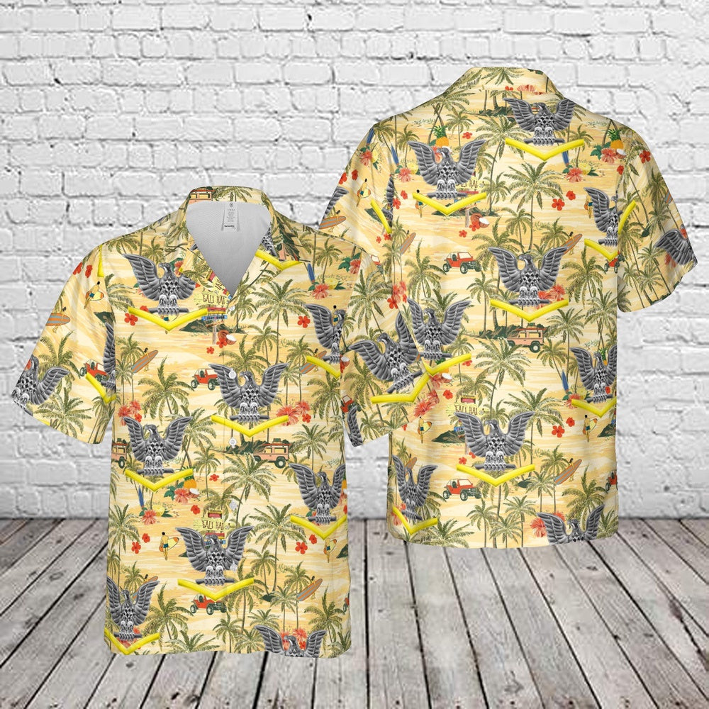 Us Navy Hawaiian Shirt, US Navy Petty officer third class E-4 Hawaiian Shirt, Military Hawaiian Shirt