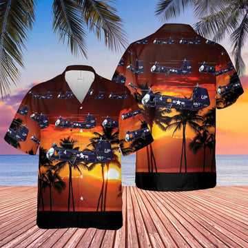 Us Navy Hawaiian Shirt, US Navy Piasecki HUP RetrieverH-25 Army Mule Hawaiian Shirt, Military Hawaiian Shirt