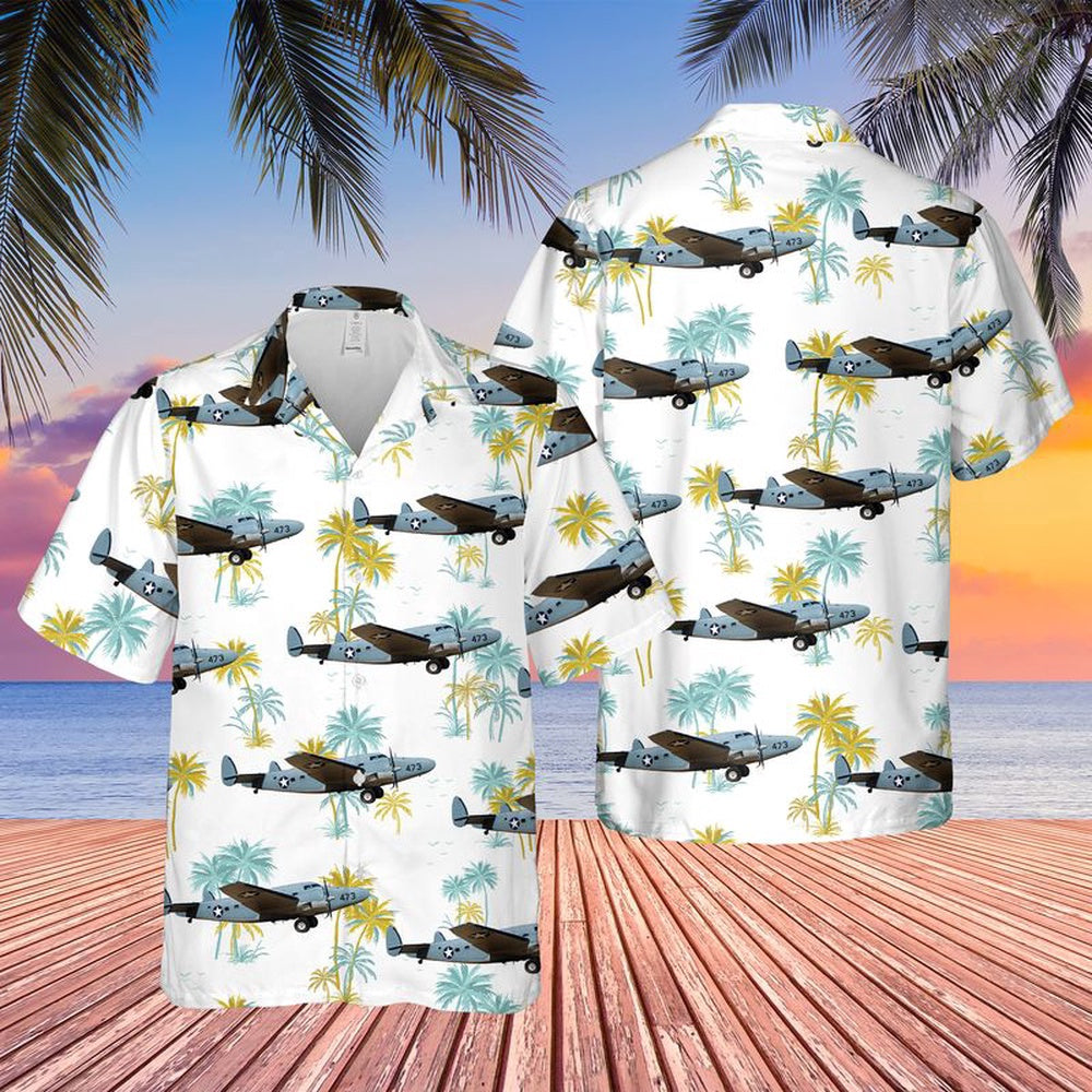 Us Navy Hawaiian Shirt, US Navy R50-5 Lodestar Hawaiian Shirt, Military Hawaiian Shirt