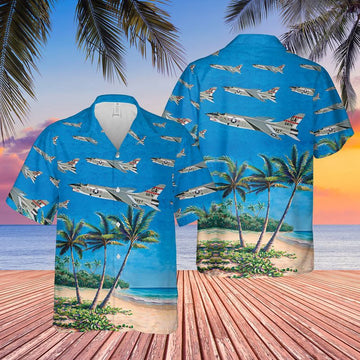 Us Navy Hawaiian Shirt, US Navy RF-8 Crusader Hawaiian Shirt, Military Hawaiian Shirt