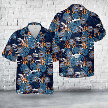 Us Navy Hawaiian Shirt, US Navy SEABEE'S OF DAVISVILLE Hawaiian Shirt, Military Hawaiian Shirt