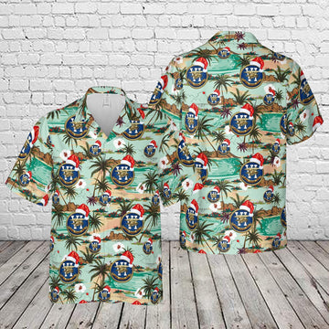 Us Navy Hawaiian Shirt, US Navy SEAL Team 6 Christmas Hawaiian Shirt, Military Hawaiian Shirt