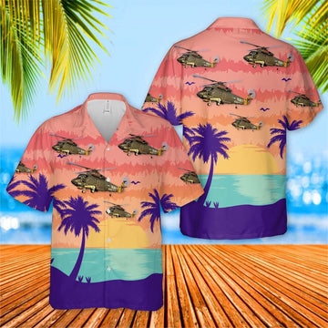 Us Navy Hawaiian Shirt, US Navy SH-2F Seasprite Hawaiian Shirt, Military Hawaiian Shirt
