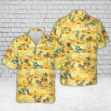 Us Navy Hawaiian Shirt, US Navy SSBN Deterrent Patrol Insignia Hawaiian Shirt, Military Hawaiian Shirt
