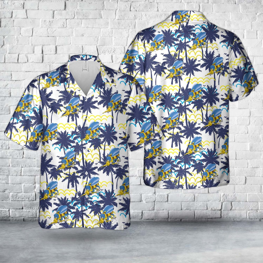 Us Navy Hawaiian Shirt, US Navy Sea Bee Hawaiian Shirt, Military Hawaiian Shirt