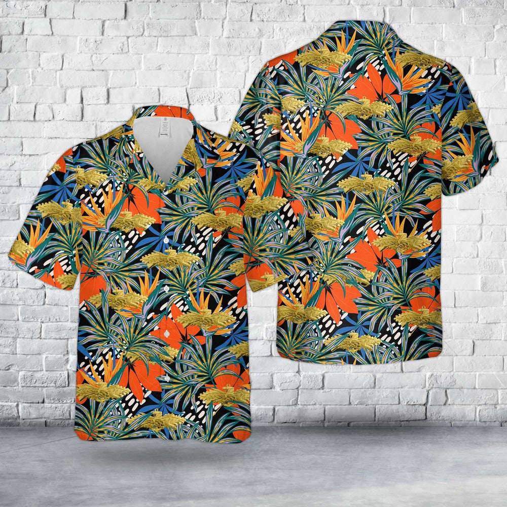 Us Navy Hawaiian Shirt, US Navy Seabee Combat Warface Officer Hawaiian Shirt, Military Hawaiian Shirt