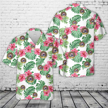 Us Navy Hawaiian Shirt, US Navy Seabee Naval Mobile Construction Battalion 5 (NMCB 5) Hawaiian Shirt