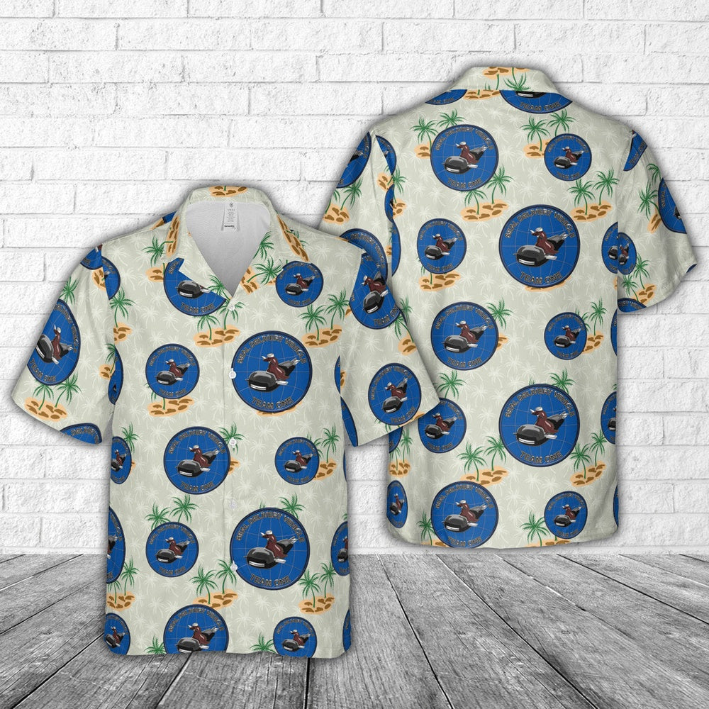 Us Navy Hawaiian Shirt, US Navy Seal Delivery Vehicle Team One (SDVT-1) Hawaiian Shirt, Military Hawaiian Shirt