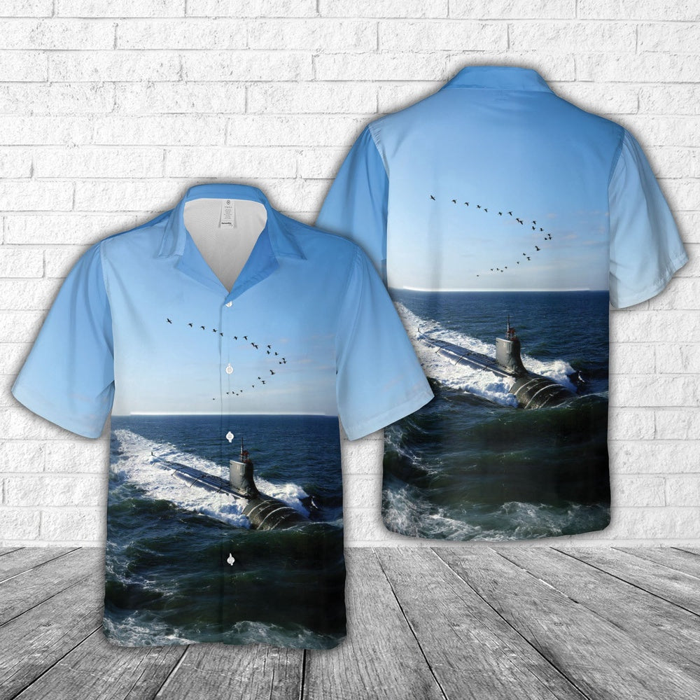 Us Navy Hawaiian Shirt, US Navy Seawolf-class submarine Hawaiian Shirt, Military Hawaiian Shirt
