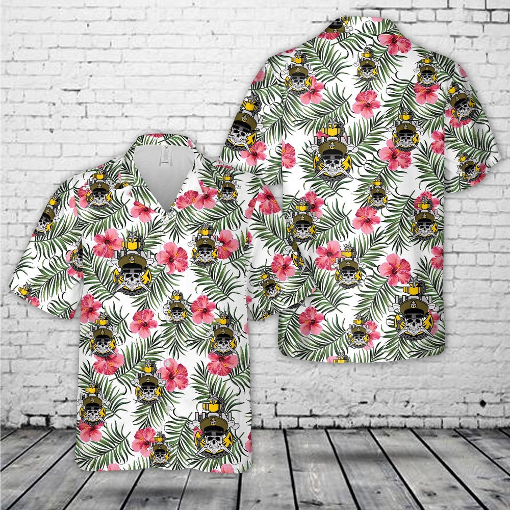 Us Navy Hawaiian Shirt, US Navy Senior Chief Skull and Cross Bones with anchor Hawaiian Shirt, Military Hawaiian Shirt
